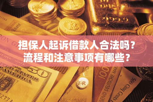 北京担保人起诉借款人合法吗？流程和注意事项有哪些？