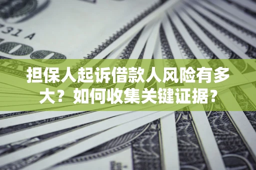 北京担保人起诉借款人风险有多大？如何收集关键证据？