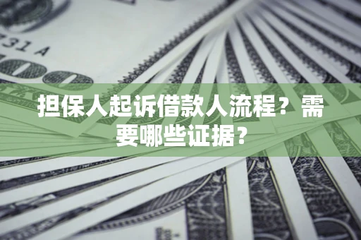 北京担保人起诉借款人流程？需要哪些证据？