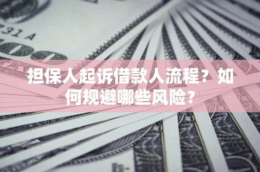 北京担保人起诉借款人流程？如何规避哪些风险？