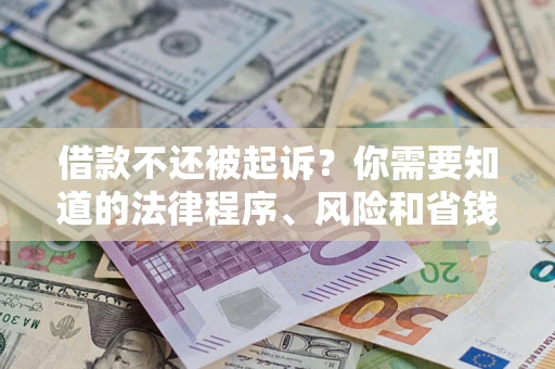 北京借款不还被起诉？你需要知道的法律程序、风险和省钱技巧