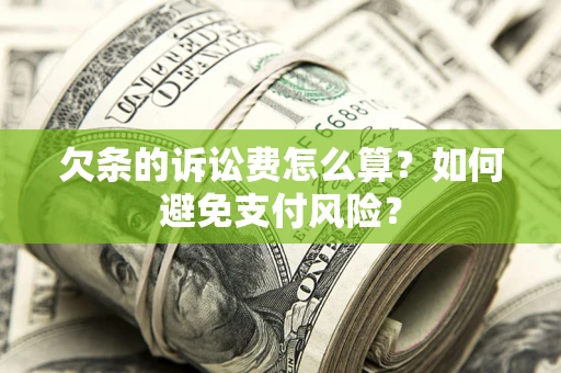 北京欠条的诉讼费怎么算？如何避免支付风险？