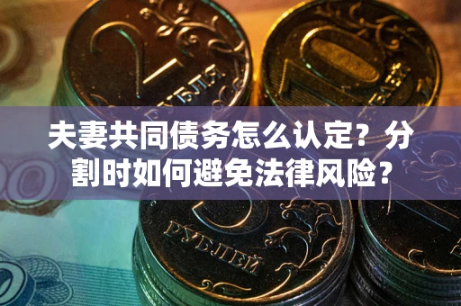 北京夫妻共同债务怎么认定？分割时如何避免法律风险？